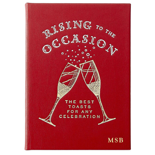 Rising To The Occasion Personalized Leather Book